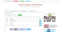 Desktop Screenshot of muslimname.info