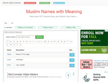 Tablet Screenshot of muslimname.info